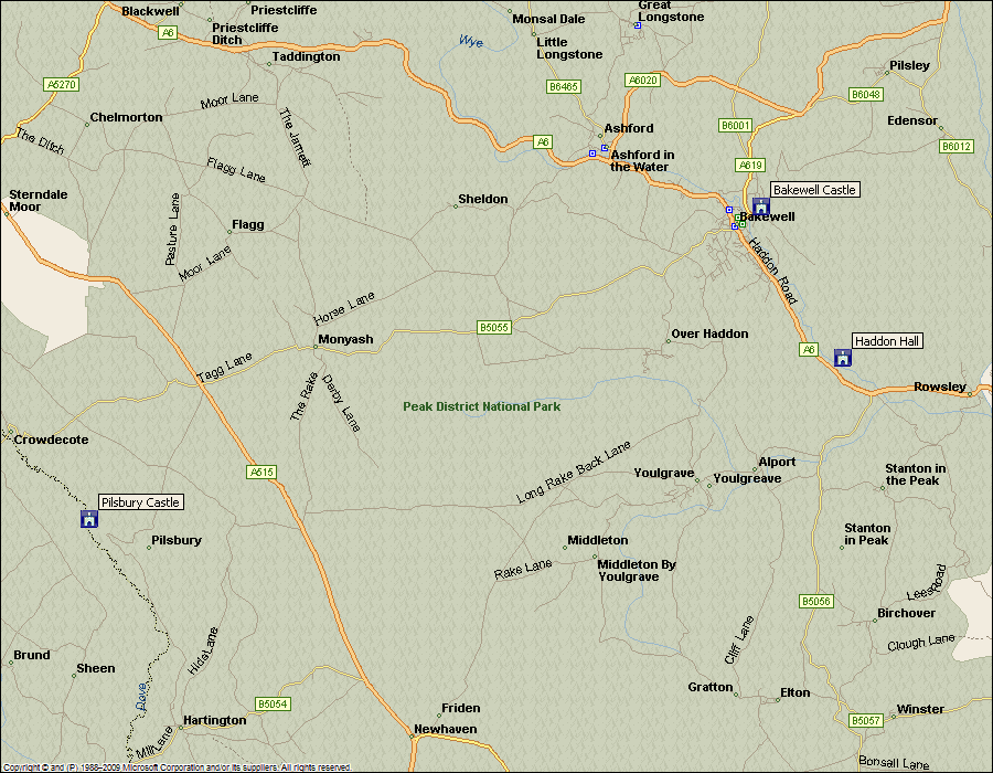 Large Castle Map of the Area